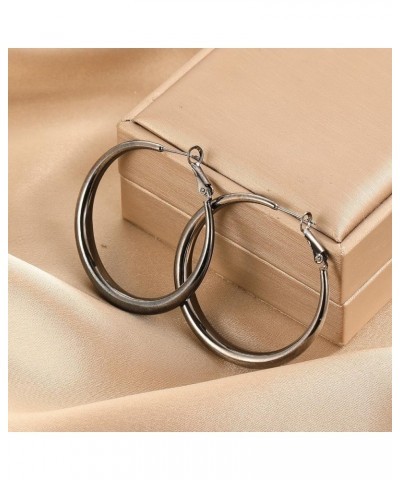 Sterling Silver Hoop Earrings for Women S925 Silver Hoop Earrings Large Thick Silver Hoop Earrings Hypoallergenic Big Silver ...