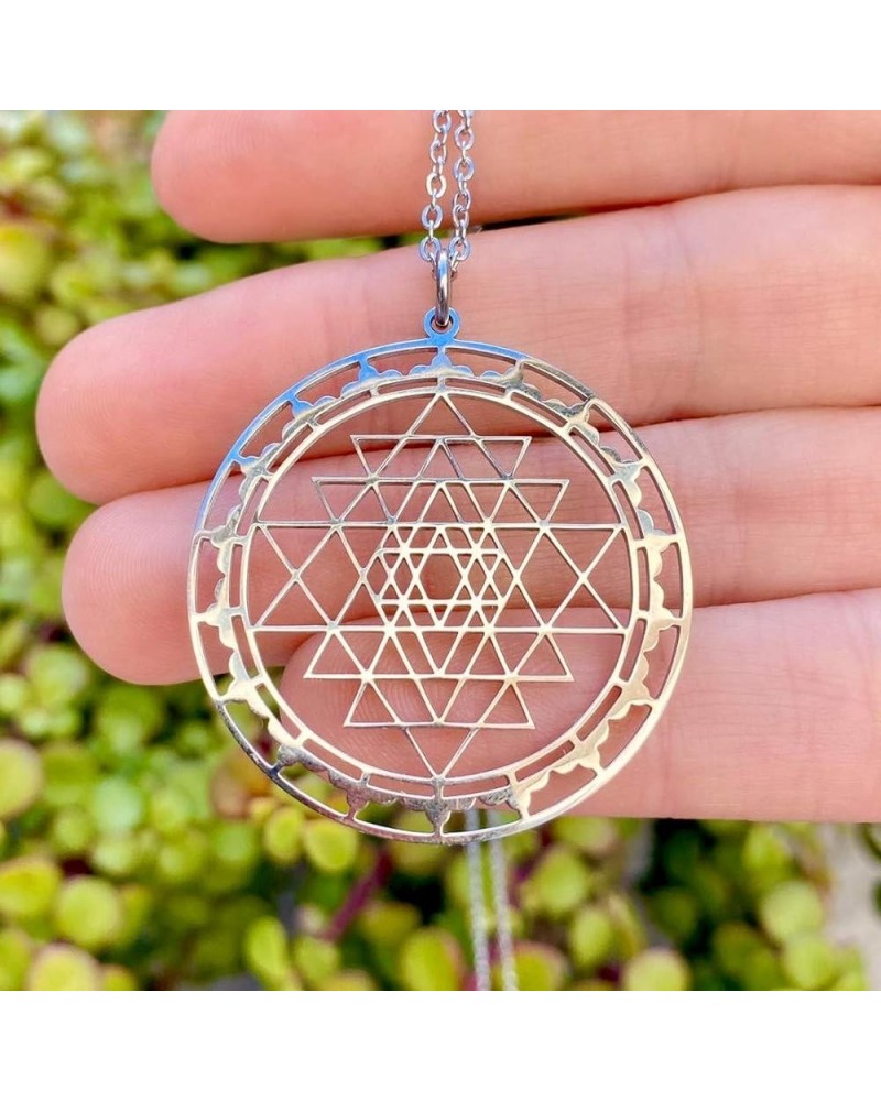 Sri Yantra necklace Silver $23.61 Necklaces