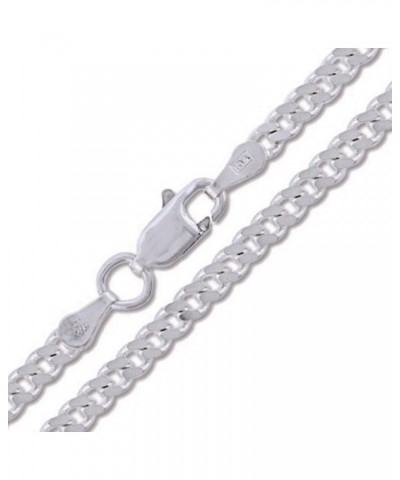 Curb 080-3MM .925 Sterling Silver Italian Link Chain 7.0 Inches $9.89 Necklaces