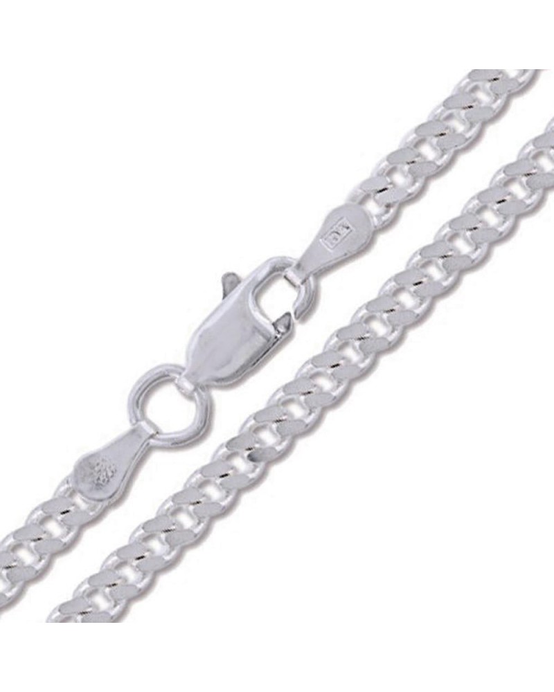 Curb 080-3MM .925 Sterling Silver Italian Link Chain 7.0 Inches $9.89 Necklaces