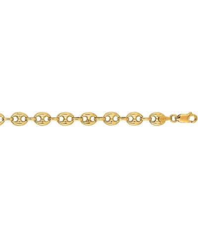 R C I 14K Yellow Gold Puffed Anchor Mariner Link Bracelet 7"-8" 6.9 Mm (Pg109 7.0 Inches $237.77 Bracelets