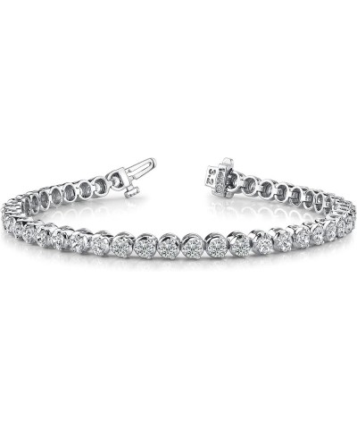 14K White Gold Diamond Tennis Bracelet 3 Prong Luxury Collection (H/I Color VS1/VS2 Clarity) White Gold 6.0 carats $1.00 Brac...