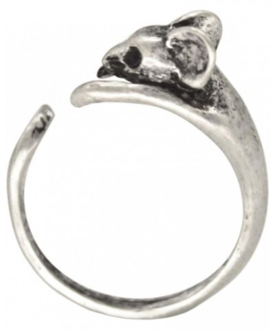 Little Mouse Ring - Mouse Ring Adjustable Animal Wrap Ring Vintage Silver Tone | Gold Tone (Sliver) $8.25 Rings