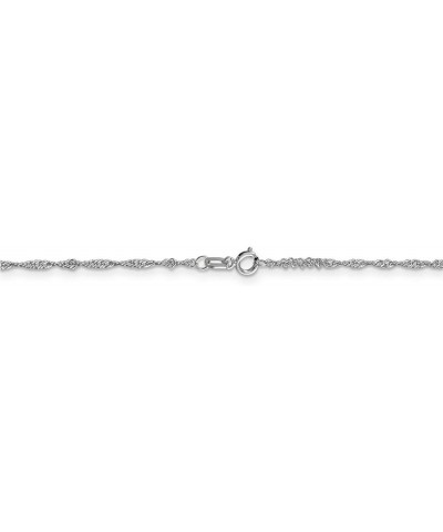 14k White Gold Singapore Chain Necklace Bracelet or Anklet 8.0 Inches 1.4 mm $63.90 Necklaces