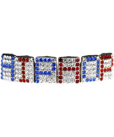 Custom Grillz Mixed Colors Red & Blue Personalized Any Name 6 Letters Iced Mouth Jewelry Grills $14.40 Body Jewelry