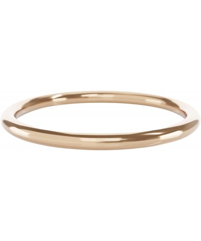 Kelly Rose 10k Pure Gold Stacking Ring for Women (2mm thickness) - Non-Tarnish, Dainty & Thin Band, Perfect for Stacking, Thu...