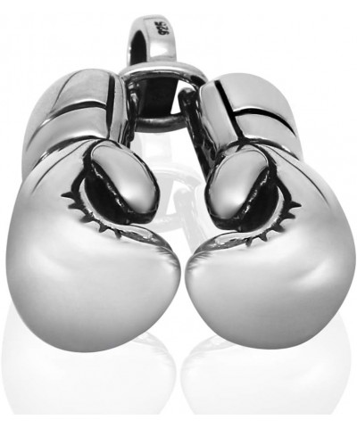 BOXING GLOVES - Solid 925 Sterling Silver Boxing Gloves Heavy Pendants - One Glove or Pair Pair $80.50 Pendants