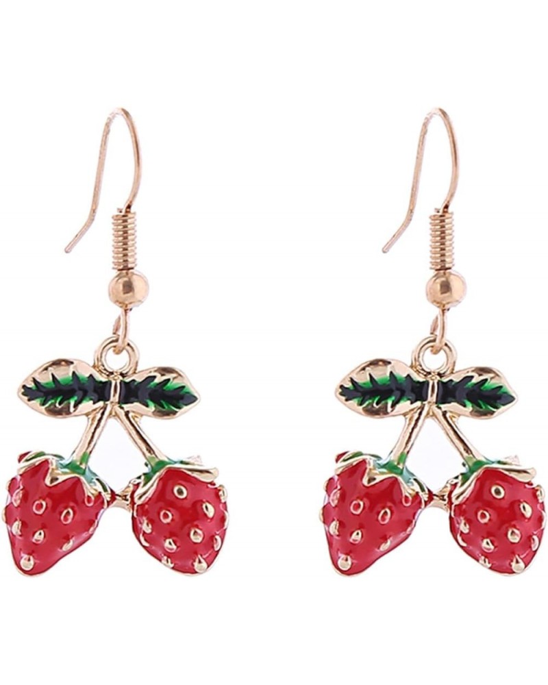 Colorful Strawberry Watermelon Avocado Lemon Shape Fruits Earrings for Women Girls Jewelry N $5.77 Earrings