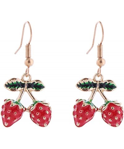 Colorful Strawberry Watermelon Avocado Lemon Shape Fruits Earrings for Women Girls Jewelry N $5.77 Earrings