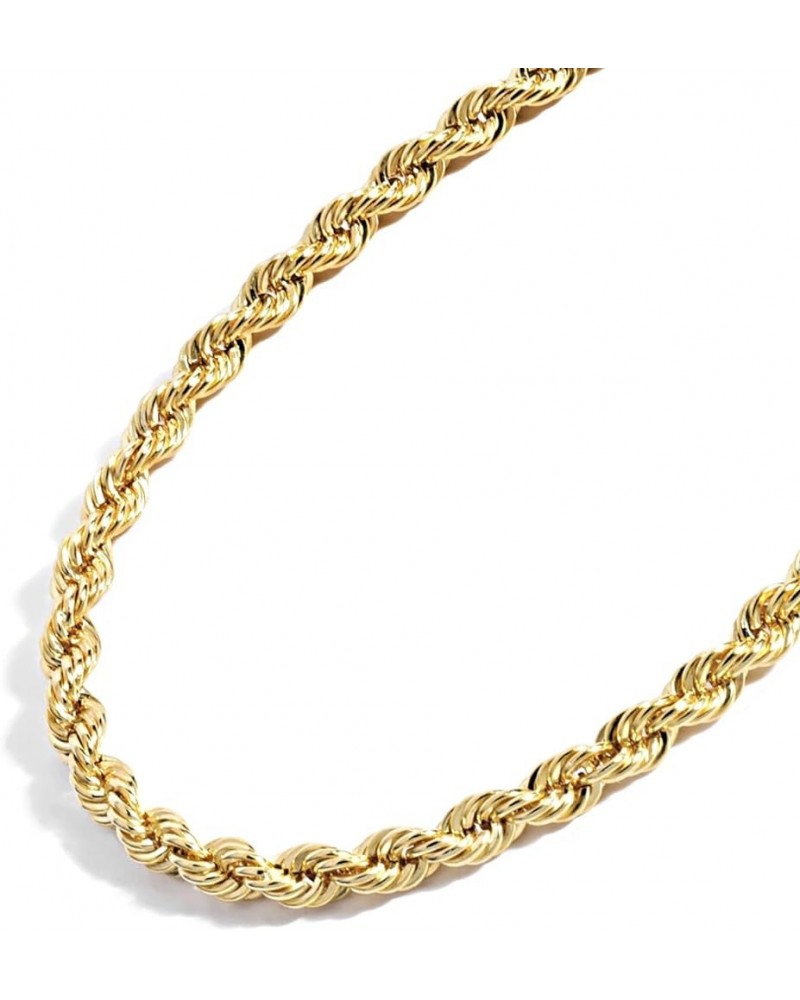 Gold Chain Necklace Collection - 14K Solid Yellow Gold Filled Rope Chain Necklaces for Women and Men with Different Sizes (2....