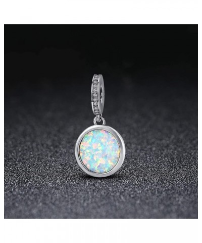 Initial Letter Charm Fit for Pandora Charms Bracelet A-Z 26 Capital Letter Opal Charms for Bracelet Necklace Z $8.84 Bracelets