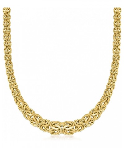 14kt Yellow Gold Graduated Byzantine Necklace 16.0 Inches $880.00 Necklaces