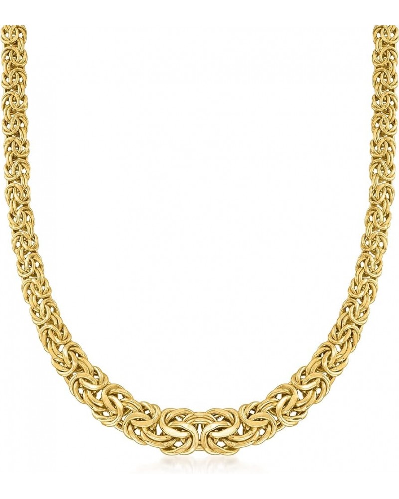 14kt Yellow Gold Graduated Byzantine Necklace 16.0 Inches $880.00 Necklaces