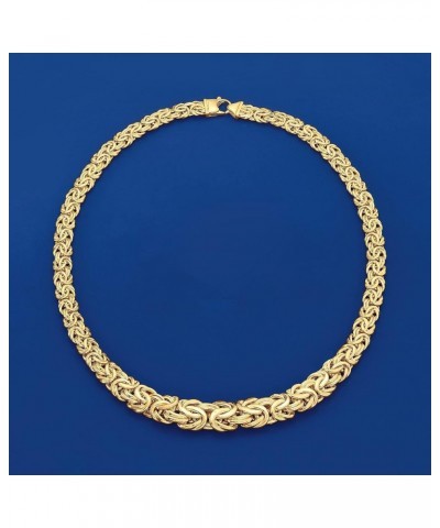 14kt Yellow Gold Graduated Byzantine Necklace 16.0 Inches $880.00 Necklaces