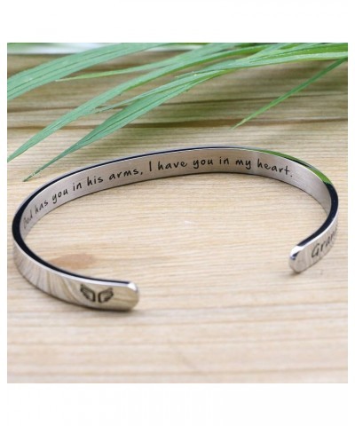 ???????? ???????? for Women In Memory of Jewelry Gift Sympathy Remembering Loss of One You Loved Cuff Bracelets Memorial Gran...