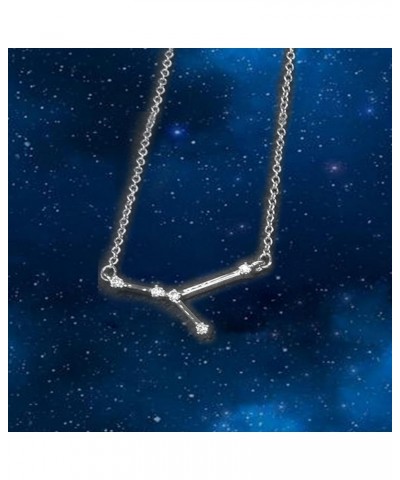 12 Constellation Necklace CZ Horoscope Zodiac Astrology Pendant Charm Chain Necklace for Women Teen Girl Birthday Gift 16 + 2...