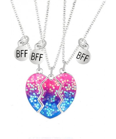 Best Friend Necklace for 2/3 Girls Friendship Necklace Couple Matching Necklace for Women BFF Pendant Chain Necklace Cute Car...