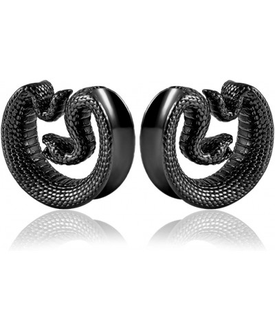 2PCS Ear Gauges Snake Saddle Ear Plugs Tunnels Stainless Steel Hypoallergenic Earrings Body Piercing for Ear Expander 16mm(5/...