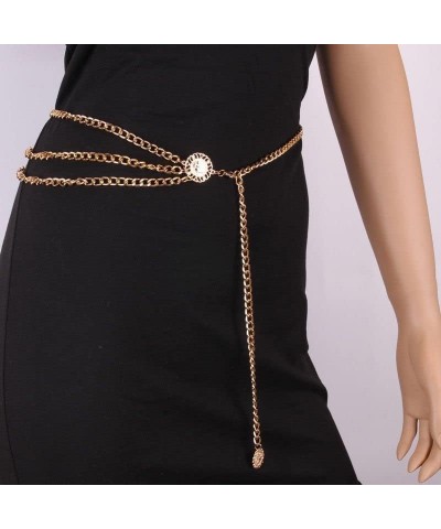 Multi Layer Chain Belts for Women Girls Sunflower Waist Chains layered Body Chain for Women Multilayer Belly Chain Waist Belt...