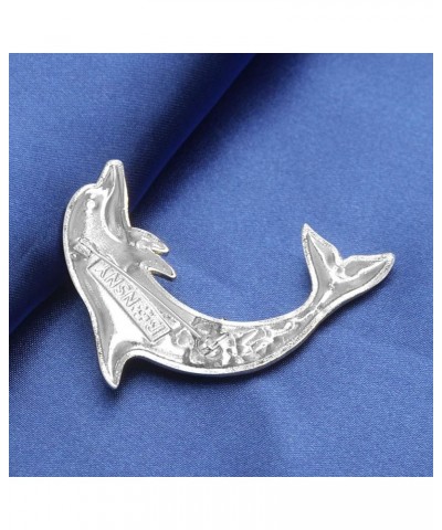 Cute Floral Enamel Dolphin Brooch Dainty Dolphin Pin Clothes Scarf Decoration for Women Girl Jewelry Gifts Purple $7.94 Brooc...