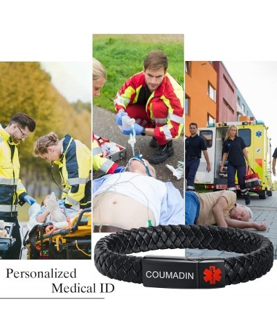 Medical Alert Bracelets for Men & Women with Free Engraving Emergency Medical ID Bracelets Wristband *Free engraving $11.54 B...