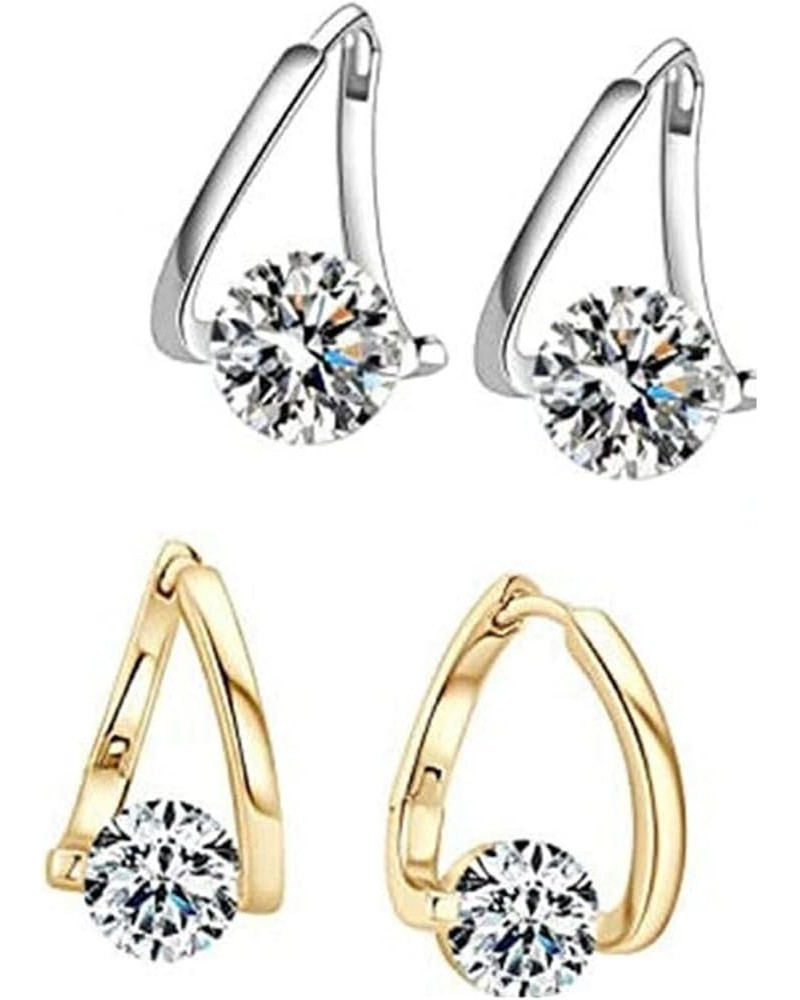 Lucpee Lymphatic Earrings,Prokeng Lymphvity Magnetic Therapy Earrings,Prokeng Earrings Silver Style D $10.59 Earrings