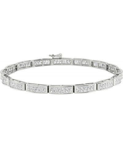 1 to 3 Carat.w. Classic Channel Set Diamond Bangle Bracelet (J-K Color I1-I2 Clarity) Platinum 2.0 carats $315.11 Bracelets