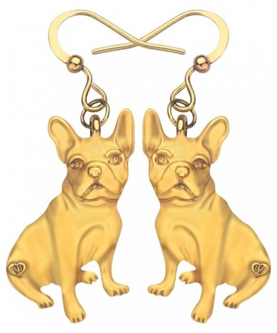 Alloy Antique Gold Silver Plated Dachshund Dog Earrings French Bulldog Dangle Pets Jewelry for Women Charms Gifts Antique Gol...