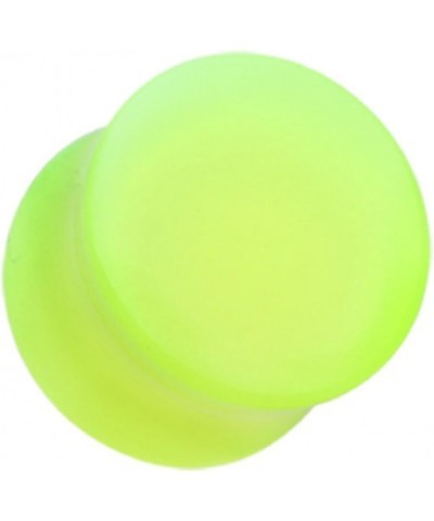 Glow in The Dark Basic Acrylic Double Flared Ear Gauge Plug (Sold by Pair) 9/16", Green $10.07 Body Jewelry