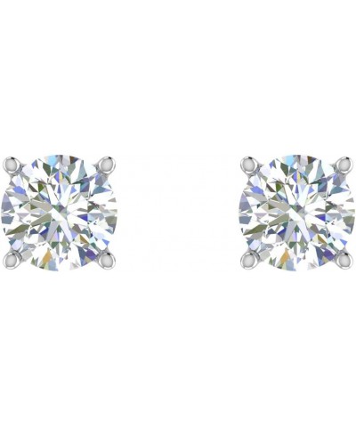 3/8 to 3/4 Carat 4-Prong Set Diamond Stud Earrings in 14K Gold or in Platinum White Gold 0.75 carats $104.55 Earrings