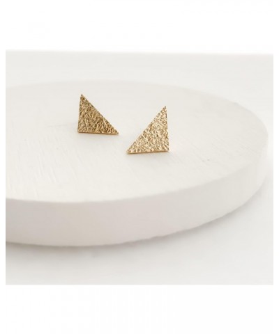 Womens Stud Earrings Titanium Allergy Support stardust triangle $34.45 Earrings