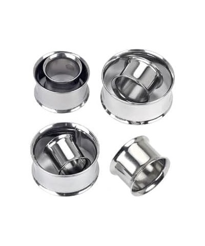 Pair of Double Flared Flesh Tunnels Up to 2" 316L Surgical Steel 1&1/8" (28mm) $16.23 Body Jewelry