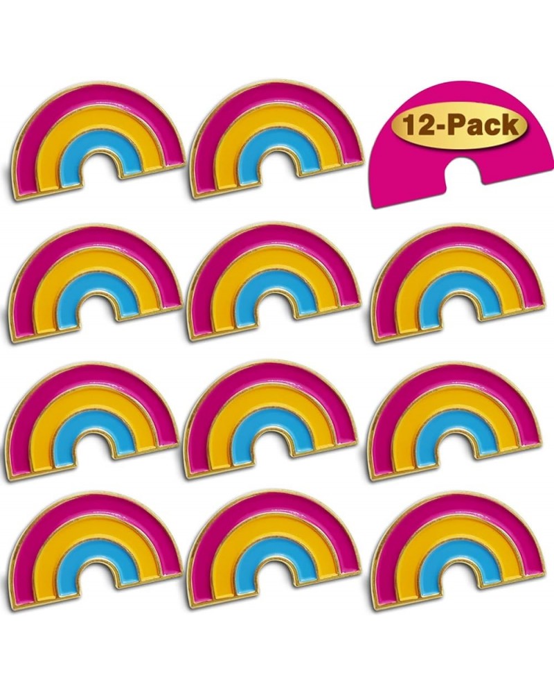 2/12/50/100Pcs Pan Pansexual Pride Rainbow Lapel Pins Bulk-Supports LGBT Progress Gay Brooch Badge for Men Women Clothes Bags...