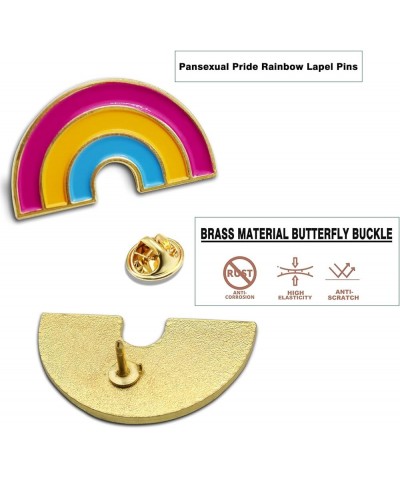 2/12/50/100Pcs Pan Pansexual Pride Rainbow Lapel Pins Bulk-Supports LGBT Progress Gay Brooch Badge for Men Women Clothes Bags...