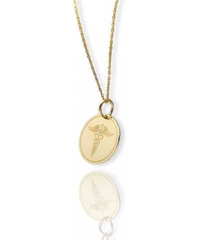 14K Solid Gold Medic Pendant, Medical Alert Necklace No Chain Included 0.55 inches / 13.9mm $122.71 Necklaces