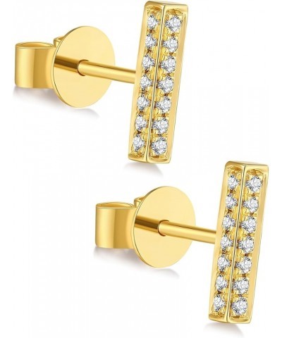 14k Solid Gold Diamond Earrings/Studs, No fading, No allergies, Non gold-plating,Lab grown Diamond, DEF VS~VVS 14k Solid Gold...