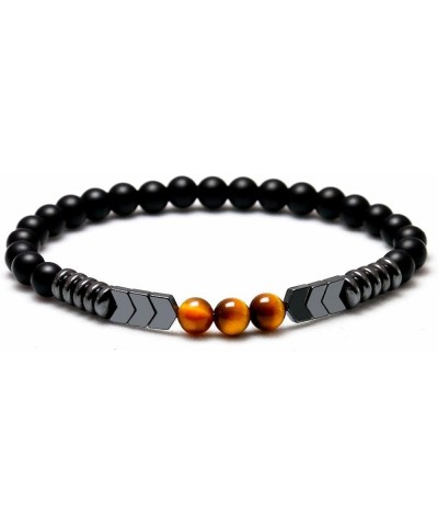 Tiger Eye Natural Stone Bracelet Collection - (Ethnic Wallet Gift) Natural Tiger Eye & Hematite Bracelets $9.85 Bracelets