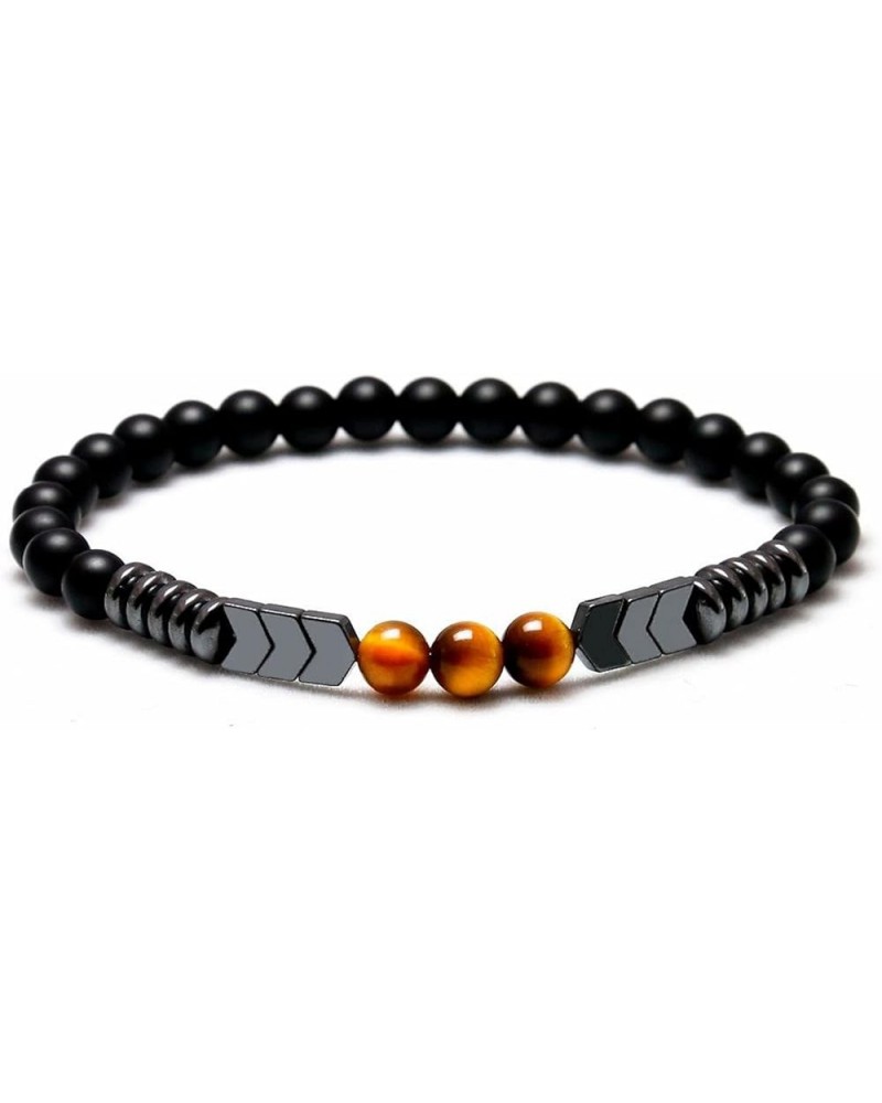 Tiger Eye Natural Stone Bracelet Collection - (Ethnic Wallet Gift) Natural Tiger Eye & Hematite Bracelets $9.85 Bracelets