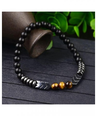 Tiger Eye Natural Stone Bracelet Collection - (Ethnic Wallet Gift) Natural Tiger Eye & Hematite Bracelets $9.85 Bracelets