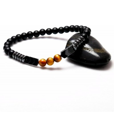 Tiger Eye Natural Stone Bracelet Collection - (Ethnic Wallet Gift) Natural Tiger Eye & Hematite Bracelets $9.85 Bracelets