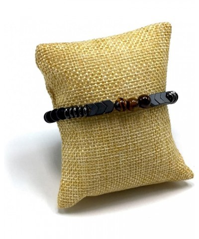 Tiger Eye Natural Stone Bracelet Collection - (Ethnic Wallet Gift) Natural Tiger Eye & Hematite Bracelets $9.85 Bracelets