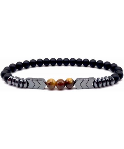 Tiger Eye Natural Stone Bracelet Collection - (Ethnic Wallet Gift) Natural Tiger Eye & Hematite Bracelets $9.85 Bracelets