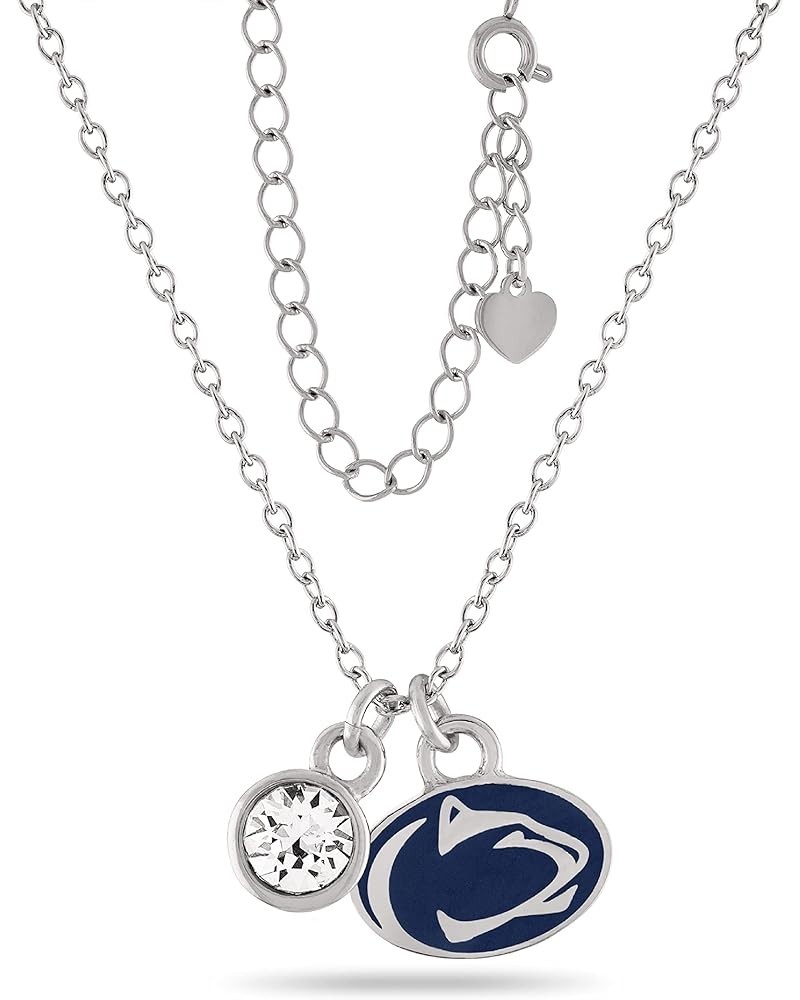 Penn State Jewelry Necklace for Women 2 - Penn State - Lion Necklace with Crystal $12.04 Necklaces