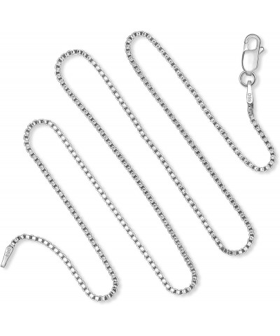 925 Sterling Silver 1.5 MM Box Chain Italian Crafted Necklace - Lobster Claw 16-36 Inch 18.0 Inches $13.59 Necklaces