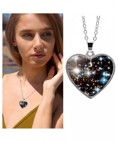 Glow Planet Dome Double Dark System Glass Galaxy Sided In Pendant Necklace The Necklaces Pendants Fashion Personality Design ...