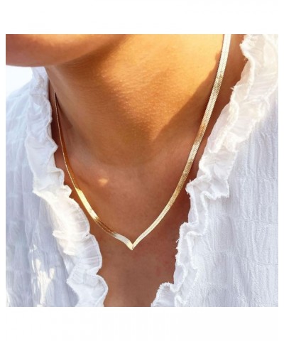 Chunky Gold Necklace Gold Lariat Necklace Body Chain Jewelry for Women Long Necklaces for Women Trendy Twist Herringbone Y Sh...