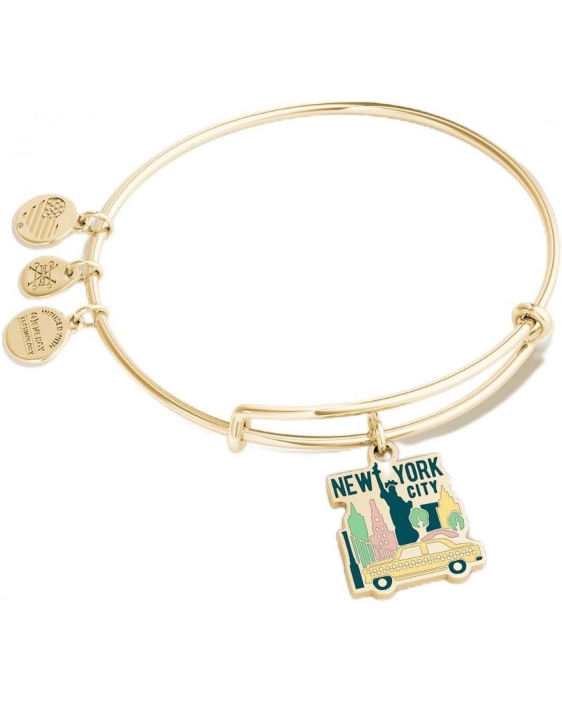 AA640722Expandable Bangle BraceletSG,Places We Love New York City,Shiny Gold,Multi, Bracelets $14.41 Bracelets