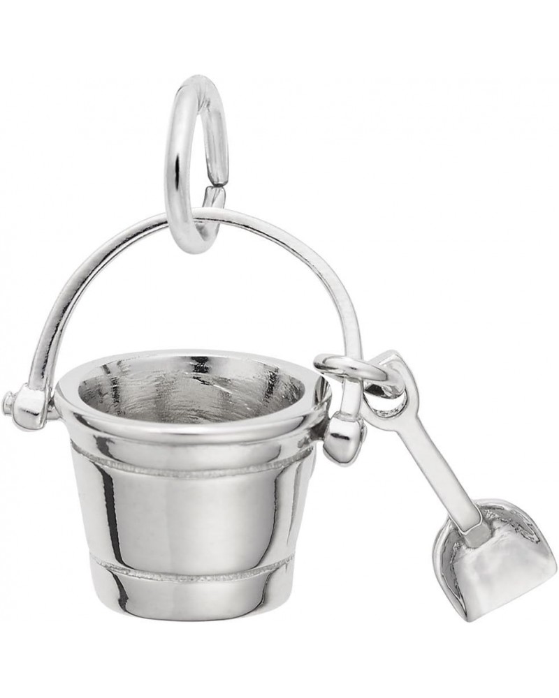 Pail And Shovel Charm, Charms for Bracelets and Necklaces White Gold $28.28 Bracelets