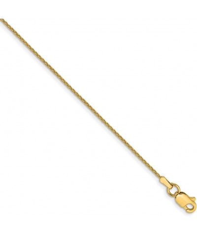 Solid 14k Yellow Gold .95mm Parisian Wheat Chain - with Secure Lobster Lock Clasp $56.00 Bracelets