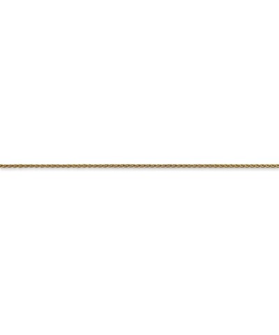 Solid 14k Yellow Gold .95mm Parisian Wheat Chain - with Secure Lobster Lock Clasp $56.00 Bracelets